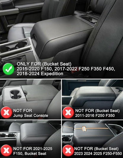 Armrest Cover for 2015-2020 F150, 2017-2022 F250-F550, 2018-2024 Expedition