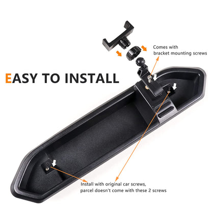 Phone Mount Compatible with Jeep Wrangler 2018-2023 JL JLU 2020-2023 Gladiator JT