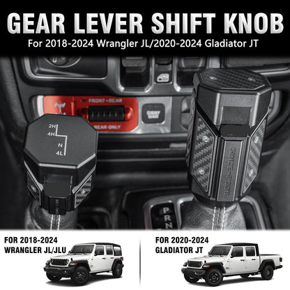 Genesis Series Gear Lever Shift Knob Compatible with 2018-2024 Jeep Wrangler JL