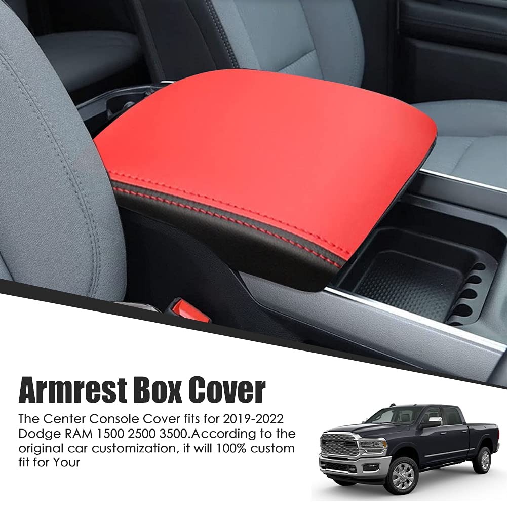 Anti-Scratch Leather Center Console Replace for 2019 - 2025 Dodge RAM 1500 2500 3500