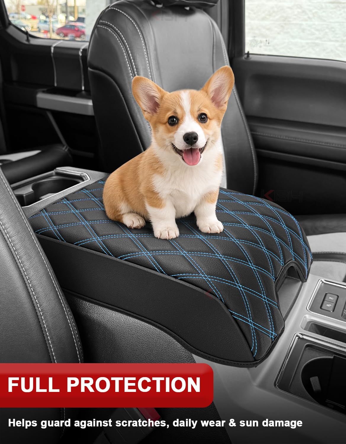 Armrest Cover for 2015-2020 F150, 2017-2022 F250-F550, 2018-2024 Expedition