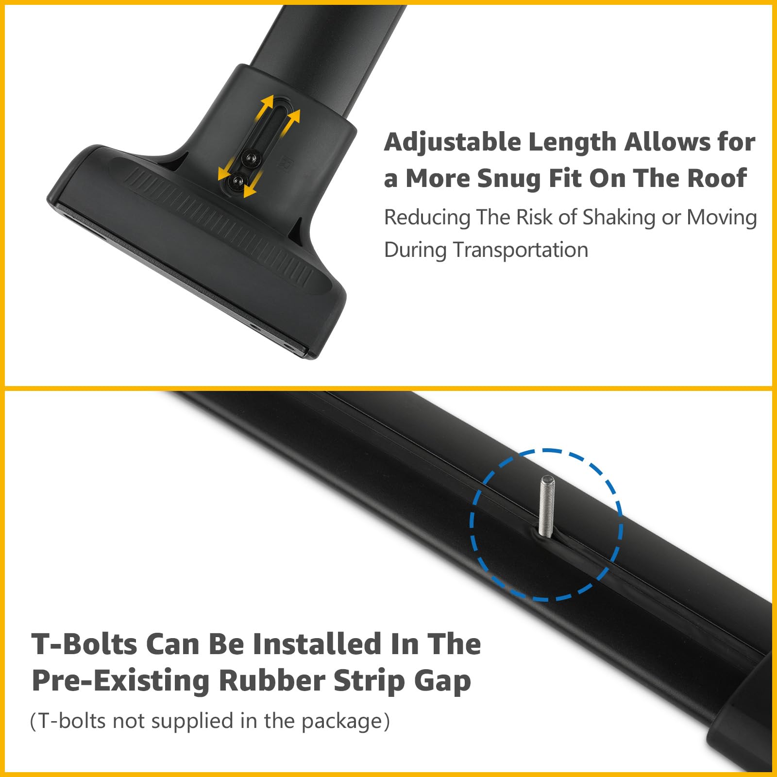 Roof Rack Cross Bars Compatible with Jeep Cherokee 2014-2024 - OHMU