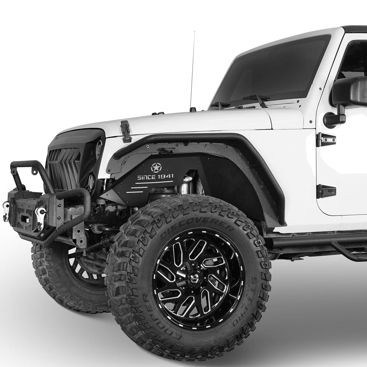 Splash & Mud Guard Liners - 4PC Aluminum Inner Fenders for Jeep JK 2007-2018