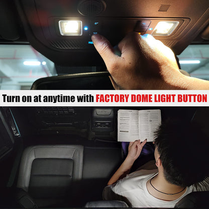 Rear Touch LED Ceiling Lights for 2021-2024 Ford Bronco 4-Door (Excludes 2-Door/2025)