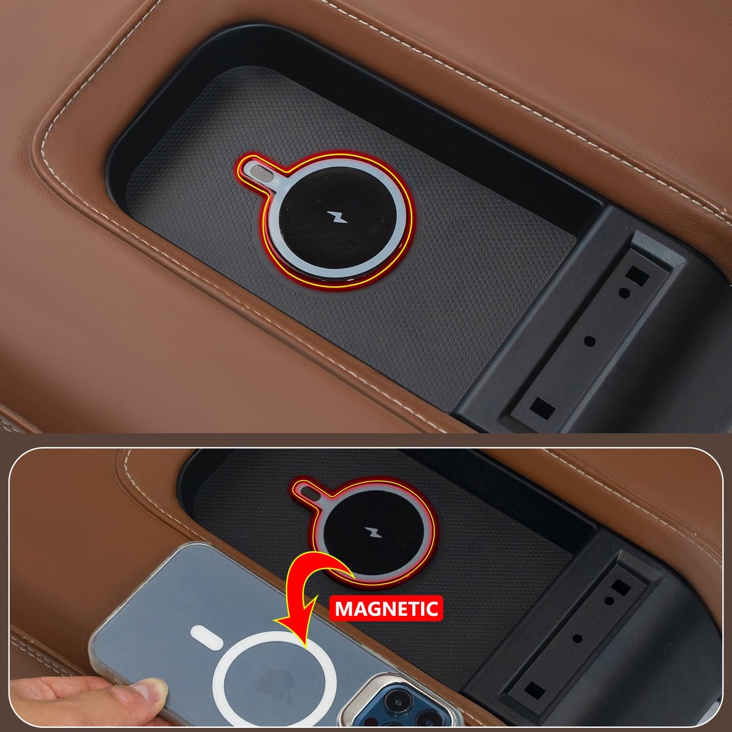 Center Console Wireless Charger for 2014-2021 Toyota Tundra