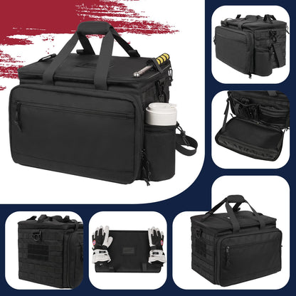 Tactical Patrol Bag - MOLLE Law Enforcement Seat Organizer with Quick-Access Hooks