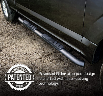 3.5" Wide Black Running Boards For Dodge Ram 1500 2019-2024