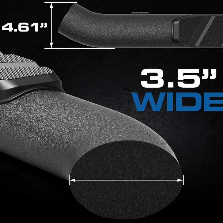 3.5" Wide Black Running Boards For Dodge Ram 1500 2019-2024
