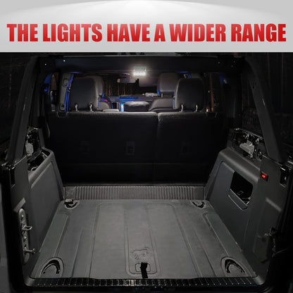 Rear Touch LED Ceiling Lights for 2021-2024 Ford Bronco 4-Door (Excludes 2-Door/2025)