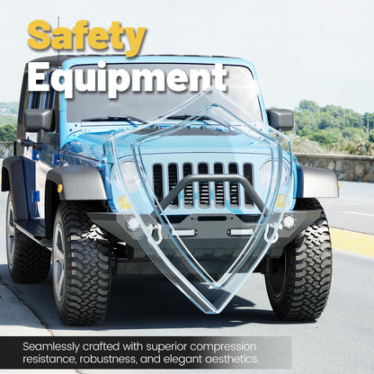 Jeep Wrangler JL/JLU/JT & JK Front Bumper (2007-2025) with Winch Plate & LED Lights