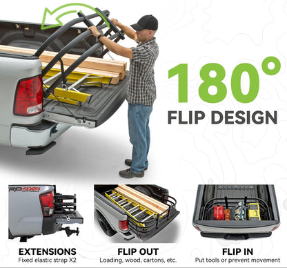 No-Drill Truck Bed Extender for 2007-2026 Ford F-Series (F-150/F-250/F-350)
