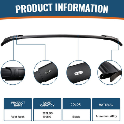 Heavy Duty 220lb Roof Rack Cross Bars Fit for GMC Yukon & Yukon XL, Chevy Suburban & Tahoe 2015-2020, Cadillac Escalade & Escalade ESV, Chevrolet Aluminum Crossbar Rooftop Cargo Carrier