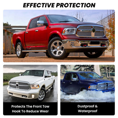 Tow Hook Covers for Dodge RAM 1500 2009-2018/DS Classic 2019-2026 (Not fit Rebel & Warlock)