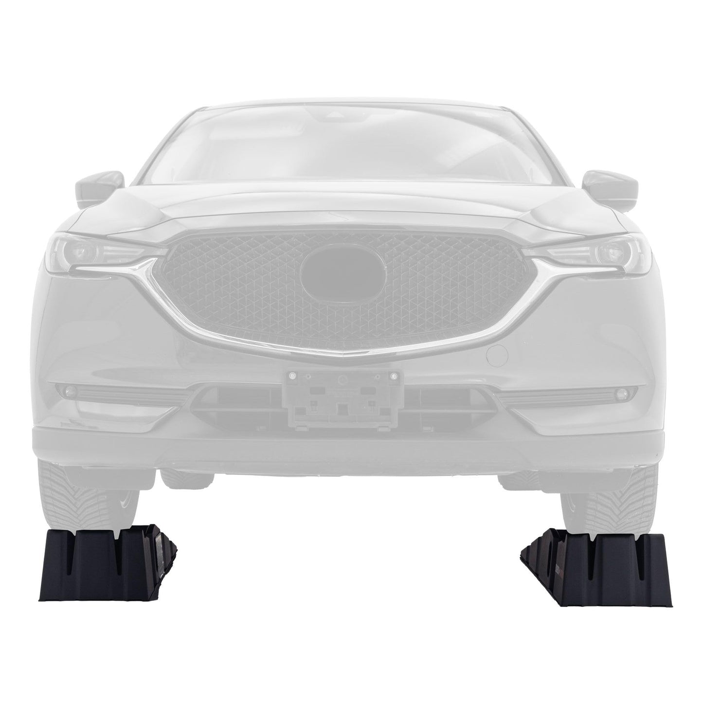 A Pair Plastic Car Service Ramps - 10,000 lbs Capacity Lifts Vehicles 6.25" H