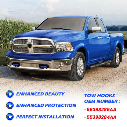 Tow Hook Covers for Dodge RAM 1500 2009-2018/DS Classic 2019-2026 (Not fit Rebel & Warlock)