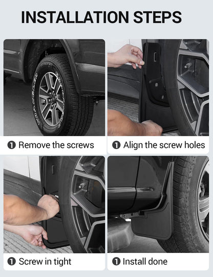 Mud Flaps Fit for 2021 2022 2023 Ford F150 (4pcs)