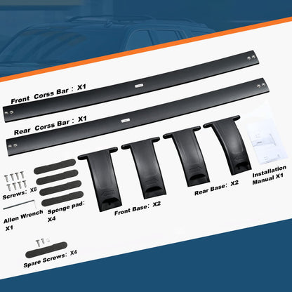 Heavy Duty 220lb Roof Rack Cross Bars Fit for GMC Yukon & Yukon XL, Chevy Suburban & Tahoe 2015-2020, Cadillac Escalade & Escalade ESV, Chevrolet Aluminum Crossbar Rooftop Cargo Carrier