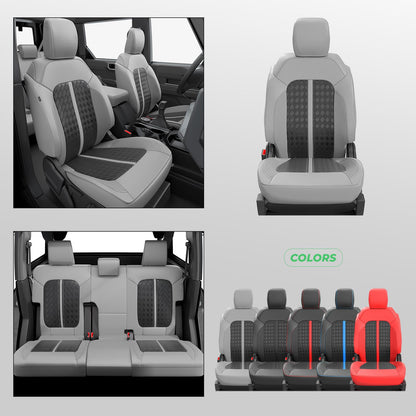 Waterproof Leather Seat Covers For Ford Bronco 4 Door 2021-2025 - OHMU