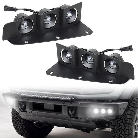 6LED White Running Light Compatible with Ford Bronco 2021 - 2024 2/4 Door (NOT FIT Bronco Sport) - OHMU