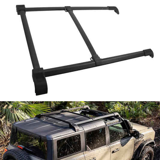 4PCS Cross Bars Roof Rack Rails Kit Fit for Ford Bronco Hard TOP 2/4 Doors 2021-2025 - OHMU