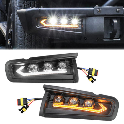 Front Bumper LED Fog Light For Ford Bronco 2021-2025 2/4 Door