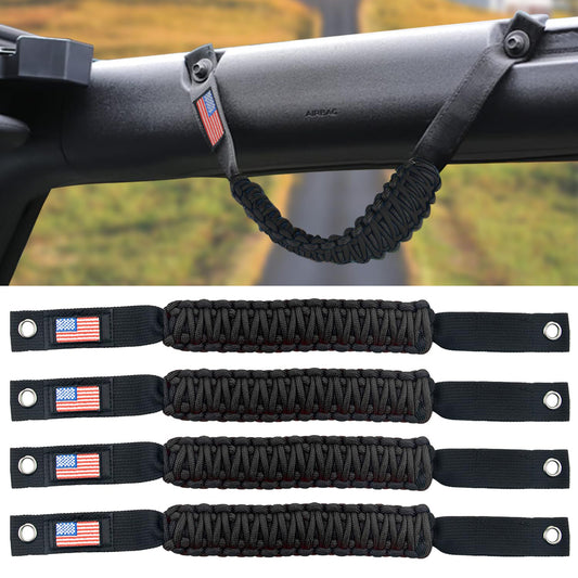 4PCS Roll Bar Paracord Grab Handles For Ford Bronco 2021 2022 2/4 Door - OHMU