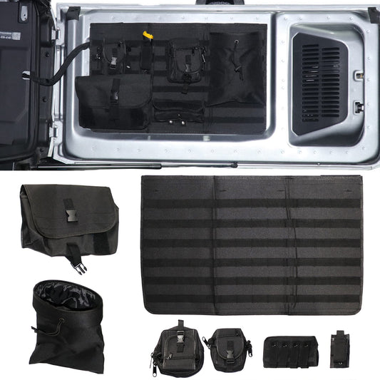 7Pcs Black Tailgate Storage Bag for 2021-2025 Ford Bronco 2/4 Door - OHMU