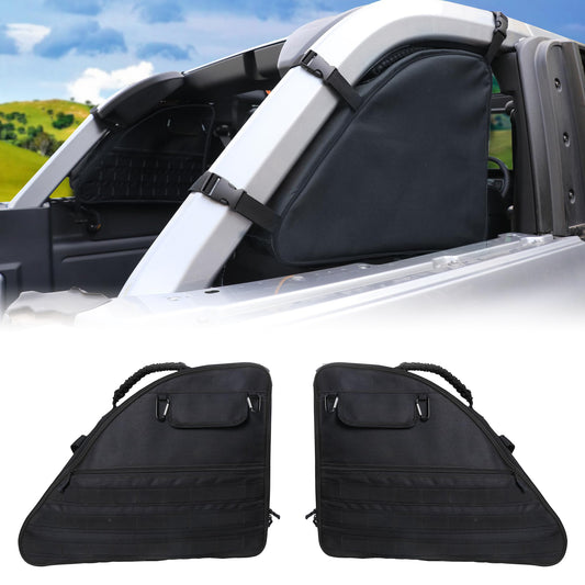 2 Pcs Interior Roll Bar Storage Bag for 2021-2025 Ford Bronco 4 Door - OHMU