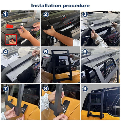 Side Rear Metal Mounted Ladder For Ford Bronco Sport 2021+