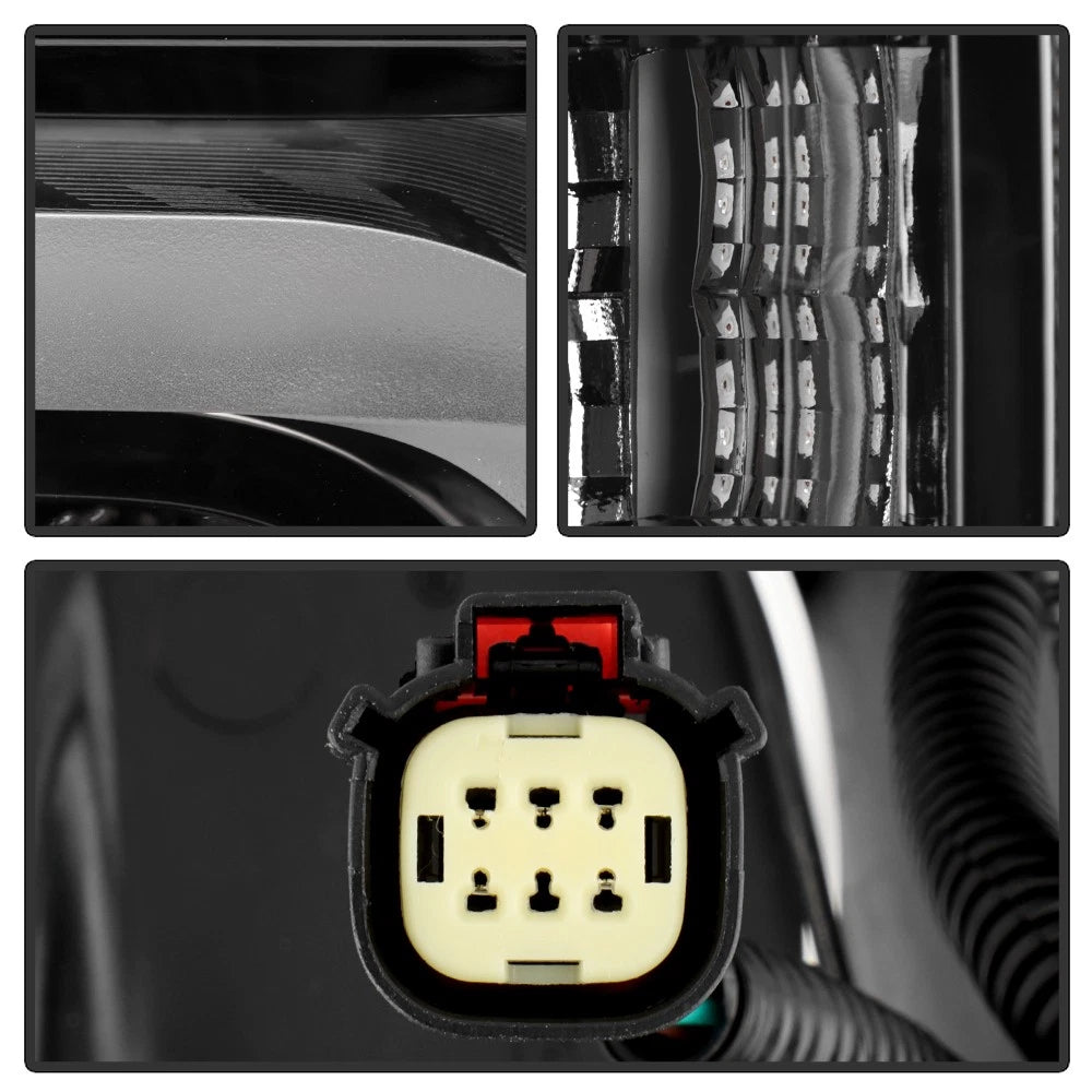 Spyder Black  LED Tail Lights For Chevy Tahoe 2021-2024