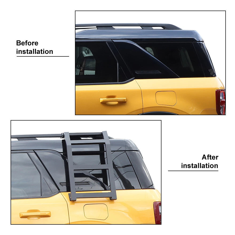 Side Rear Metal Mounted Ladder For Ford Bronco Sport 2021+