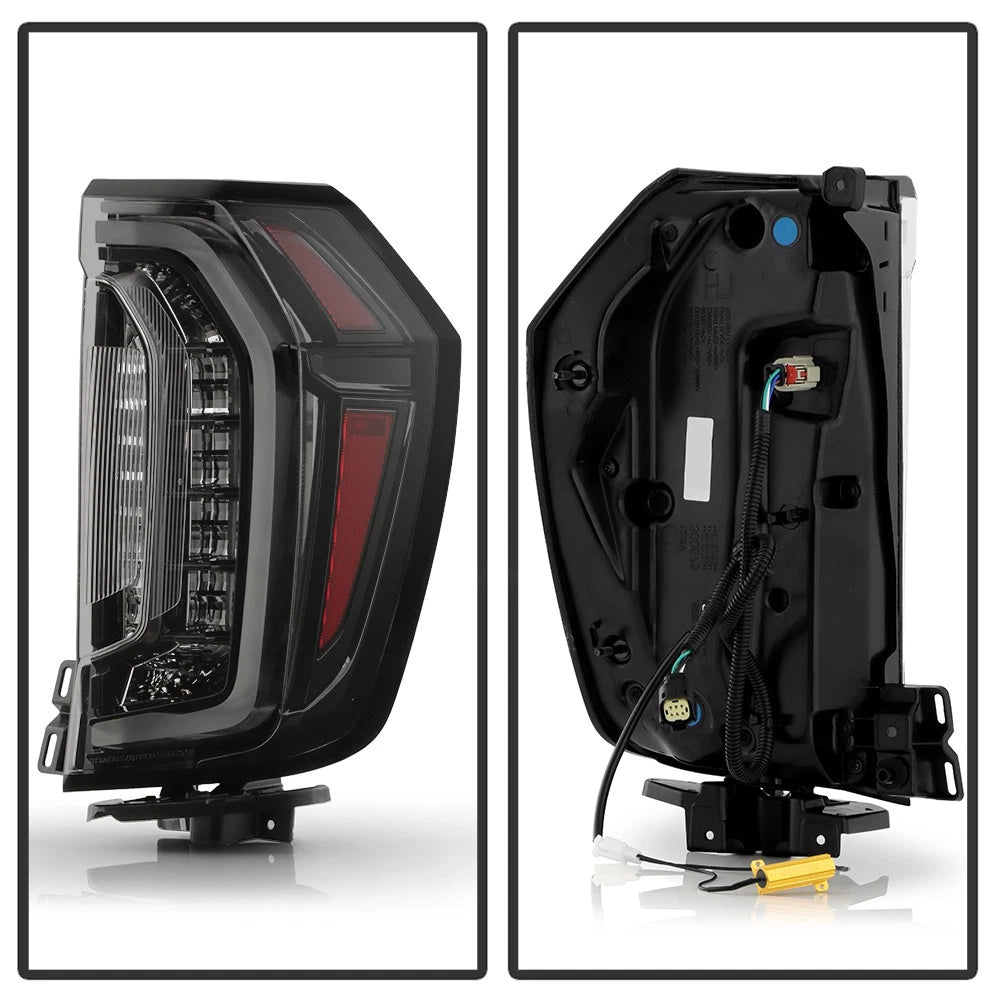 Spyder Black  LED Tail Lights For Chevy Tahoe 2021-2024