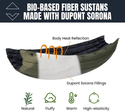 Double Camping Hammock Underquilt for Hammock Camping - OHMU