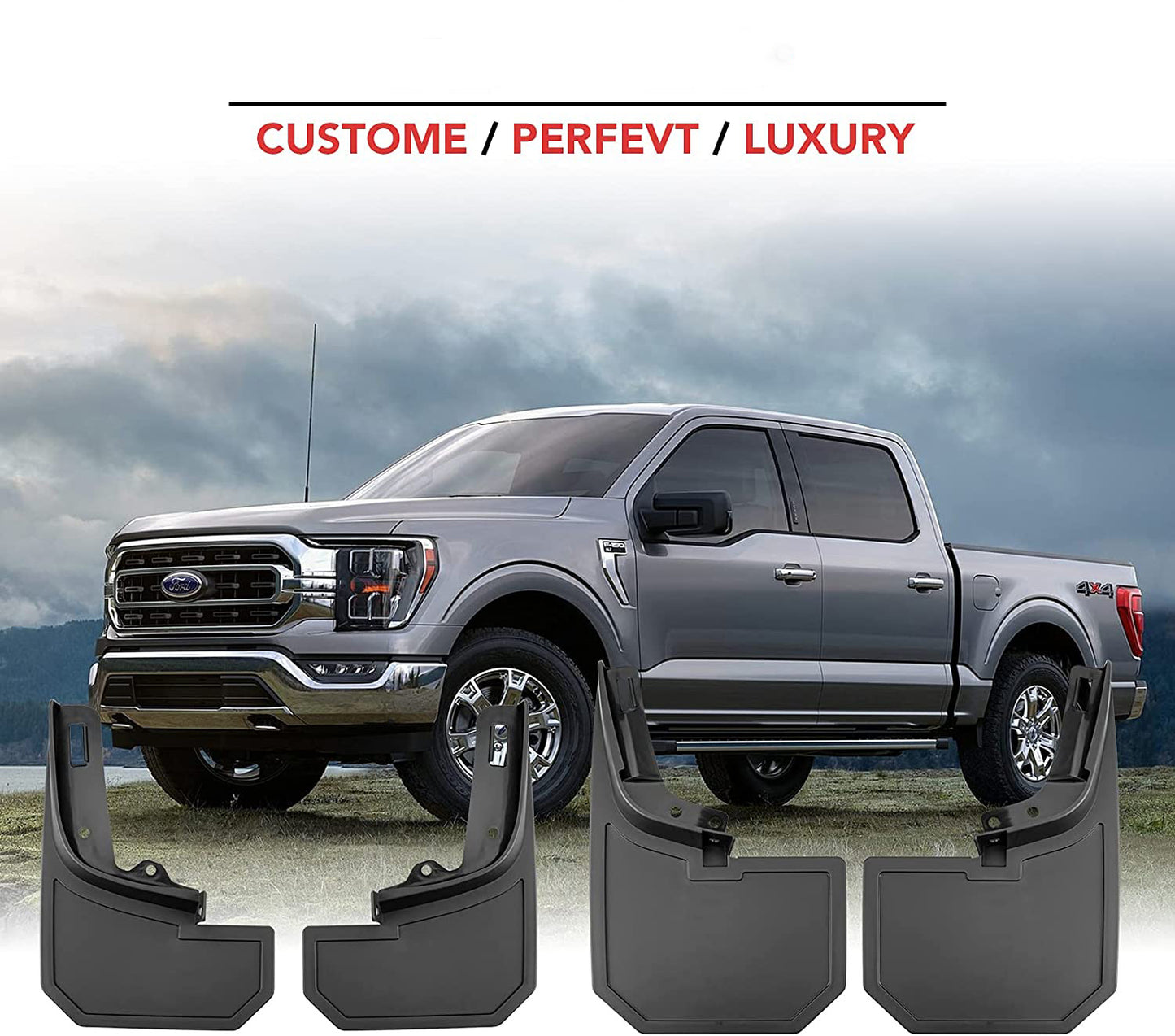Mud Flaps Fit for 2021 2022 Ford F150 (4pcs)