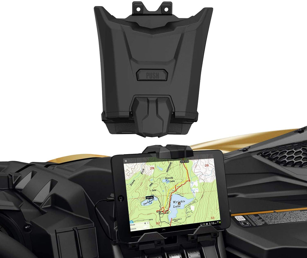 FITS CAN-AM MAVERICK X3 ELECTRIC DEVICE TABLET HOLDER WITH STORAGE BOX - OHMU