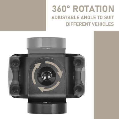 Heavy Duty Adjustable UTV Flag Mount Whip Light Mount - OHMU