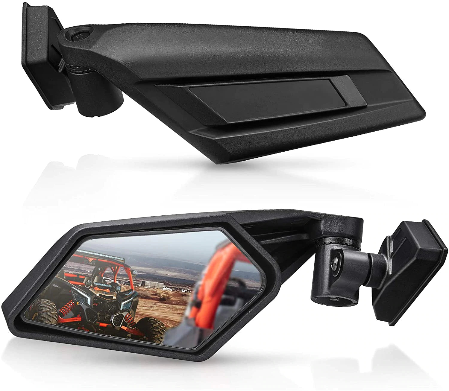 Upgraded 360 Degree Adjustment Maverick X3 Side Mirrors Compatible with Can Am 2017 2018 2019 2020 2021 2022 - OHMU