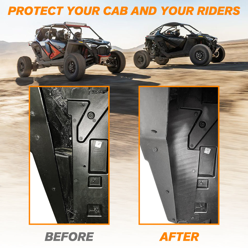 RZR PRO XP FENDER FLARES REAR WHEEL WELL BLOCK OFFS - OHMU