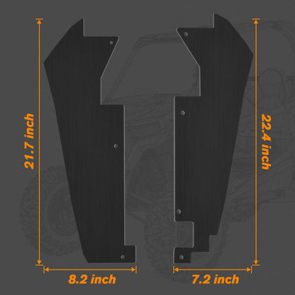 RZR PRO XP FENDER FLARES REAR WHEEL WELL BLOCK OFFS