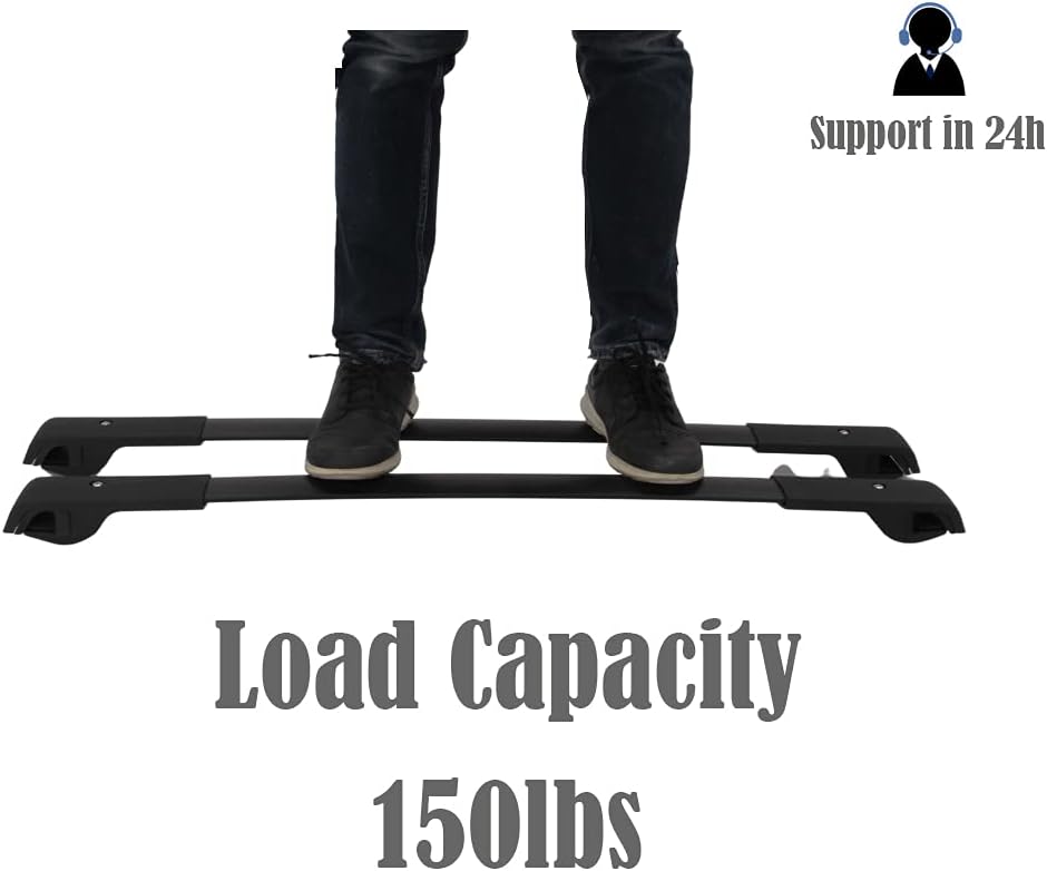 Cross Bars Roof Rack Fit for GMC Terrain 2018 2019 2020 2021 2022 2023 2024 - OHMU