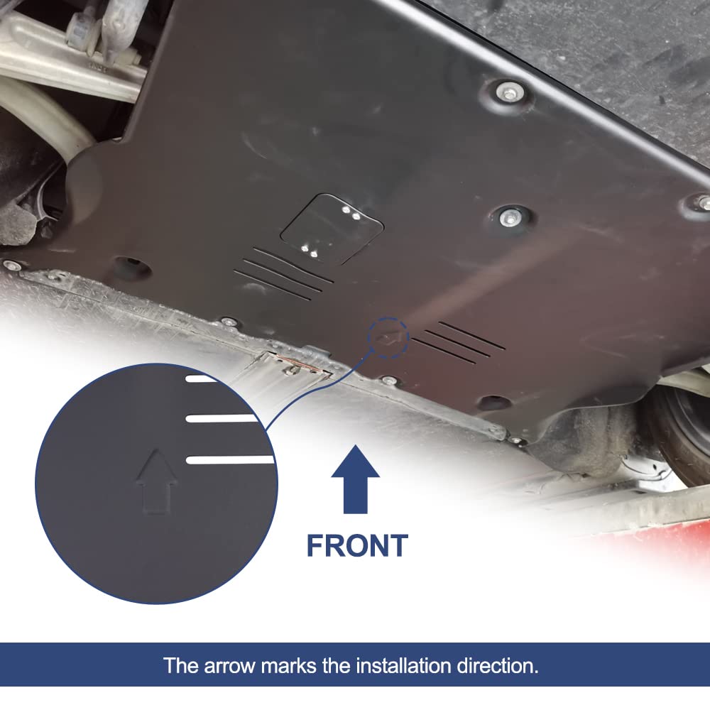Front Skid Plate Fits for Tesla Model 3 2017-2024 & Tesla Model Y 2020-2024 - OHMU