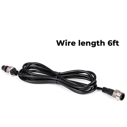 (2 Packs) 6FT 3Pin Extension Wire Cable for LED Whip Lights,Whips and Rocks Cambo Connection Kits