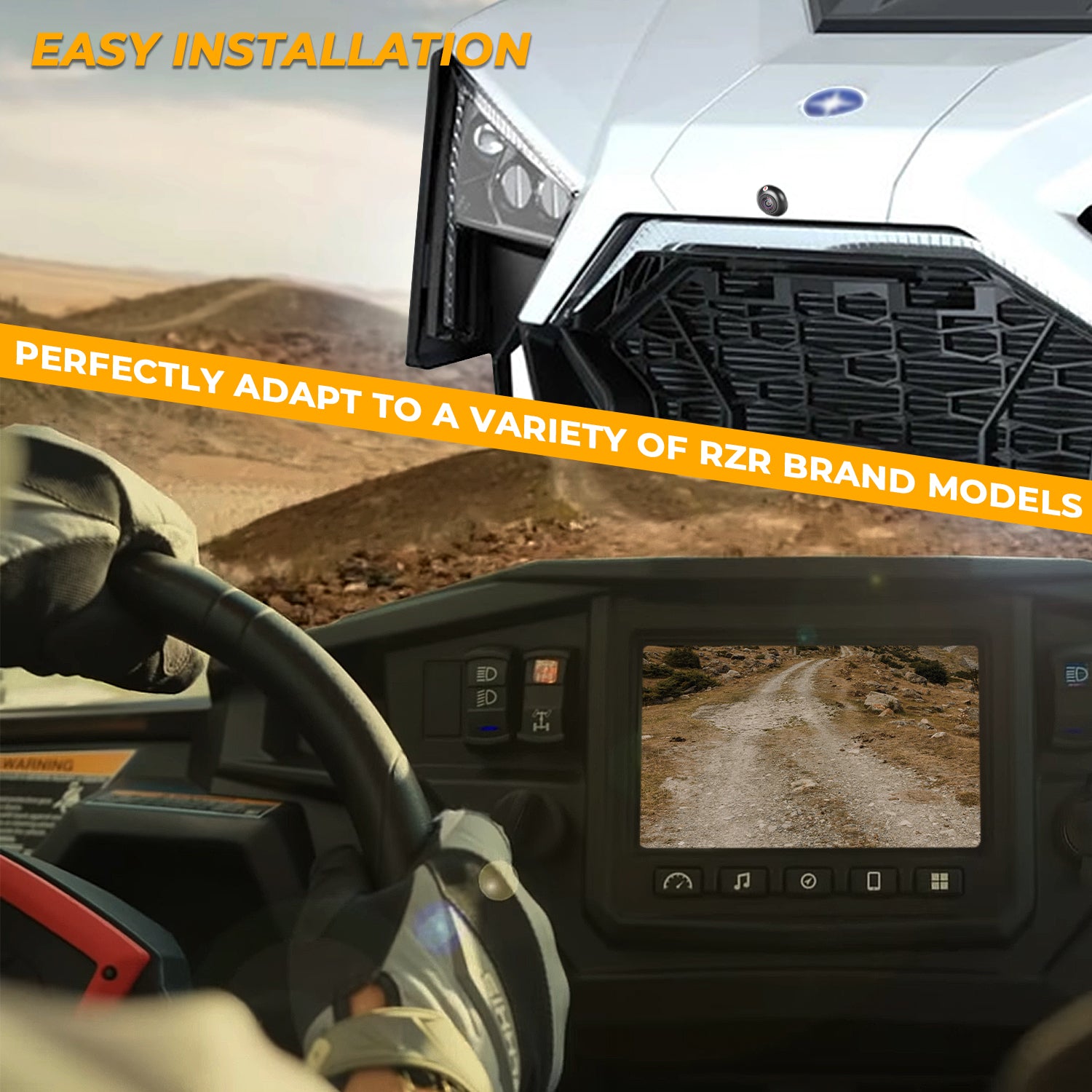 Front Rear Camera Kit for RZR - OHMU
