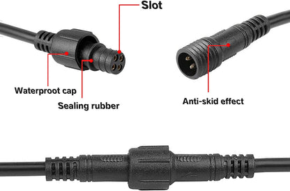 10 FT 4 Pin Extension Wire Cable for All Brands RGB Rock Lights/Whip Lights - OHMU