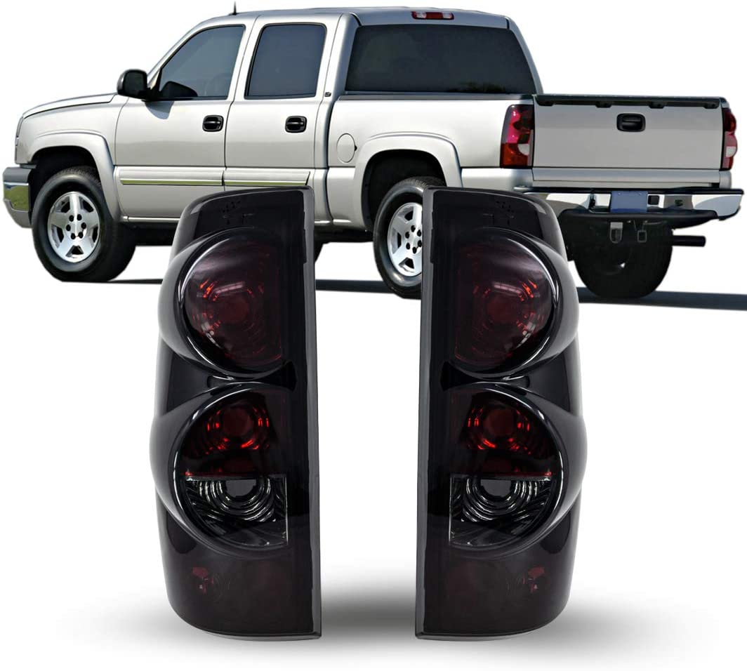 Tail Brake Lights Assembly Rear Lamps Replacement for 1999-2007 Chevy Silverado 1500 2500 3500
