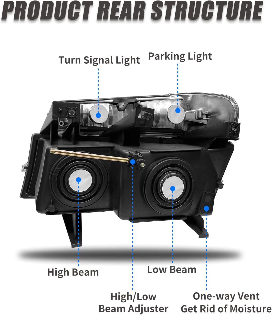 Headlight Assembly for 2004-2012 Chevy Colorado/GMC Canyon / 2006-2008 ISUZU I-Series
