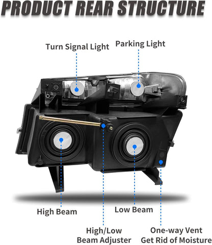 Headlight Assembly for 2004-2012 Chevy Colorado/GMC Canyon / 2006-2008 ISUZU I-Series - OHMU
