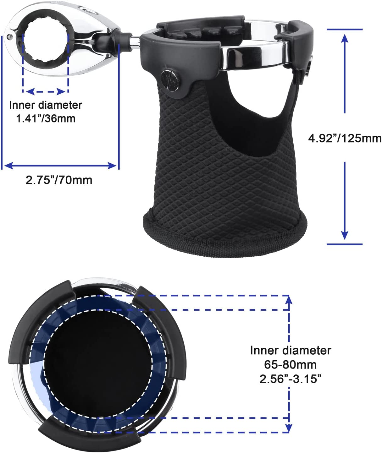 Cup Holder with 360°Swivel Ball-Mount - OHMU