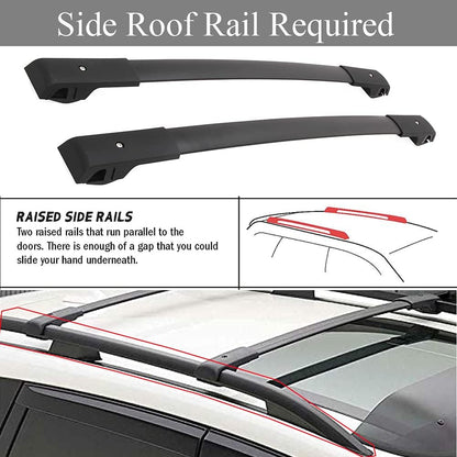 Cross Bars Roof Rack Fit for GMC Terrain 2018 2019 2020 2021 2022 2023 2024