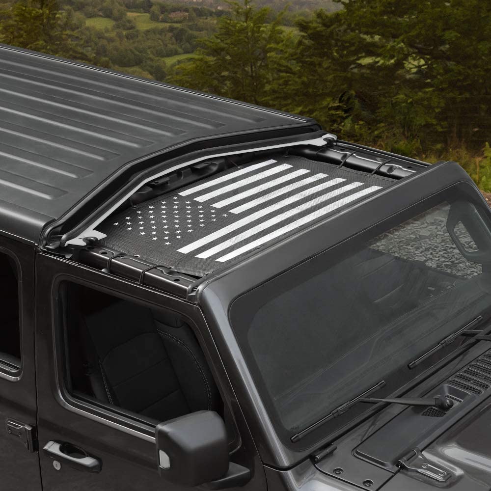 Sun Shade Top for 2018-2022 Jeep Wrangler JL JLU 2/4 Door & 2020 Gladiator JT